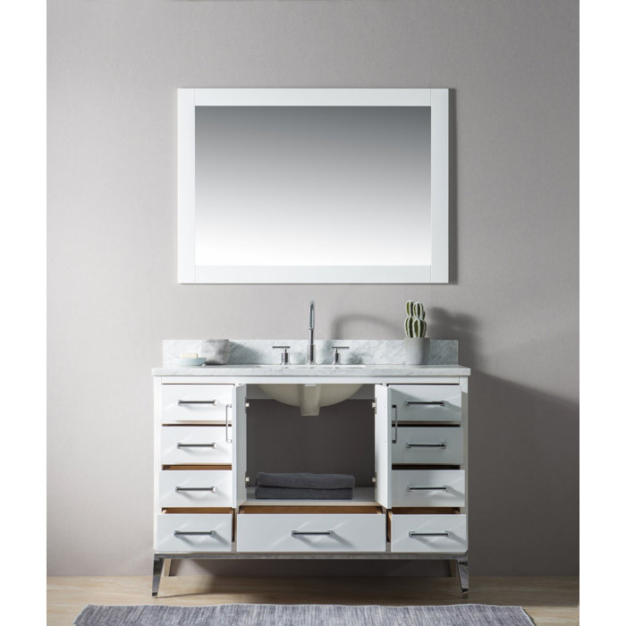Mercury Row® Bruder 48'' Free Standing Single Bathroom Vanity with